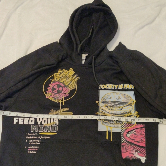 Black Graphic Sweater with Animated Character Design - Picture 11 of 14